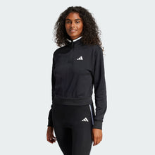 Load image into Gallery viewer, Essentials Color Pop French Terry Crop Quarter-Zip Track Jacket