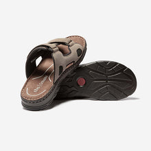 Load image into Gallery viewer, JONATAN Men's Comfort Mules Ortholite Khaki Leather