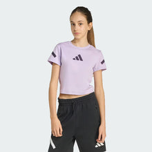 Load image into Gallery viewer, Adidas Z.N.E. Fitted Crop Tee Kids
