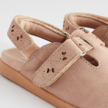 Load image into Gallery viewer, Pink Ankle Strap Buckle Detail Clogs