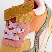 Load image into Gallery viewer, Multi Elastic Lace Chunky Trainers