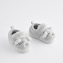 Load image into Gallery viewer, Grey Bear Cupsole Slippers