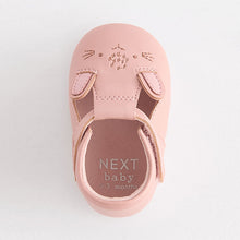 Load image into Gallery viewer, Pink Bunny T-Bar Baby Shoes (0-24mths)