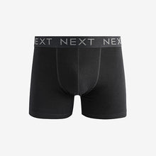 Load image into Gallery viewer, Black Cotton Rich Trunk Boxers 4 Pack