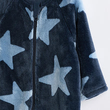 Load image into Gallery viewer, Blue Star Baby Zip Fleece Sleepsuit