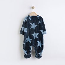 Load image into Gallery viewer, Blue Star Baby Zip Fleece Sleepsuit