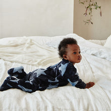 Load image into Gallery viewer, Blue Star Baby Zip Fleece Sleepsuit