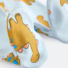 Load image into Gallery viewer, Blue/Green Character 100% Cotton Baby Sleepsuits 3 Pack (0mths-2yrs)