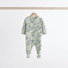 Load image into Gallery viewer, Neutral Animal 100% Cotton Baby Sleepsuits 3 Pack (0mths-18mths)
