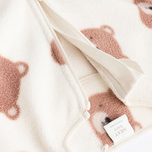 Load image into Gallery viewer, Neutral 2 Pack Baby Microfleece Sleepsuits