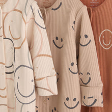 Load image into Gallery viewer, Brown Baby Sleepsuits 3 Pack (0mths-18mths)