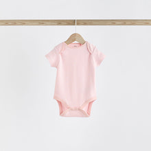 Load image into Gallery viewer, Pink Bunny 5 Pack Short Sleeve Bodysuits