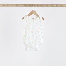 Load image into Gallery viewer, Pink Bunny 5 Pack Vest Baby Bodysuits
