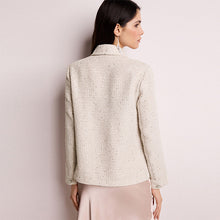 Load image into Gallery viewer, Neutral Boucle Sequin Shacket