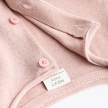 Load image into Gallery viewer, Pink/White 100% Cotton Cardigans 2 Pack (0mths-2yrs)
