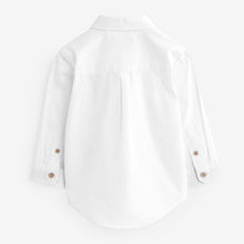 Load image into Gallery viewer, White Character Long Sleeve Oxford Shirt (3mths-6yrs)