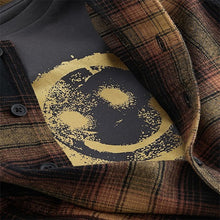 Load image into Gallery viewer, Brown Check Shirt & Smiley T-Shirt 100% Cotton Long Sleeve Check Shirt and T-Shirt Set (3mths-6yrs)