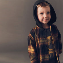 Load image into Gallery viewer, Brown Check Shirt & Smiley T-Shirt 100% Cotton Long Sleeve Check Shirt and T-Shirt Set (3mths-6yrs)