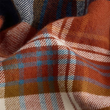 Load image into Gallery viewer, Orange Check Long Sleeve Check 100% Cotton Shirt (3mths-6yrs)