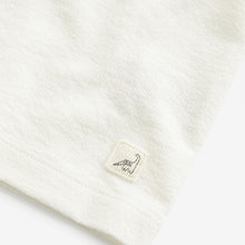 Load image into Gallery viewer, White Short Sleeve Henley Neck T-Shirt
