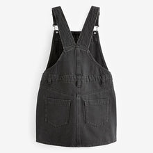 Load image into Gallery viewer, Black Denim Pinafore Dress (4-12yrs)