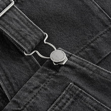 Load image into Gallery viewer, Black Denim Pinafore Dress (4-12yrs)
