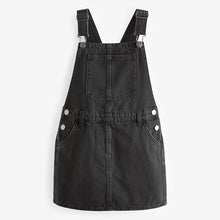 Load image into Gallery viewer, Black Denim Pinafore Dress (4-12yrs)