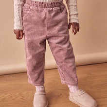 Load image into Gallery viewer, Pink 100% Cotton Cord Trousers (3mths-6yrs)
