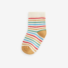 Load image into Gallery viewer, Blue/Yellow 5 Pack Baby Socks (0mths-2yrs)