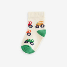 Load image into Gallery viewer, Blue/Yellow 5 Pack Baby Socks (0mths-2yrs)