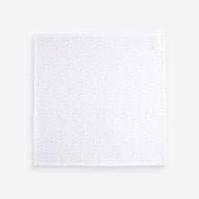 Load image into Gallery viewer, White Delicate Animal Baby Muslins 100% Cotton Cloths 4 Pack