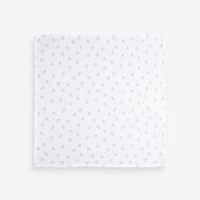 Load image into Gallery viewer, White Delicate Animal Baby Muslins 100% Cotton Cloths 4 Pack