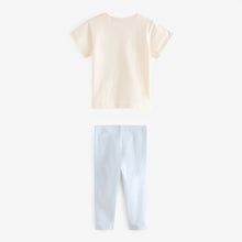 Load image into Gallery viewer, Blue Fairy 100% Cotton Short Sleeve Top and Leggings Set