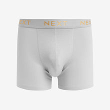 Load image into Gallery viewer, Blue/Grey Cotton Rich Boxers 4 Pack