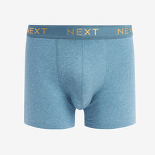 Load image into Gallery viewer, Blue/Grey Cotton Rich Boxers 4 Pack
