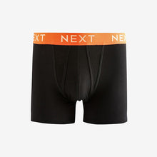 Load image into Gallery viewer, Black White Gold Waistband A-Front Boxers 8 Pack