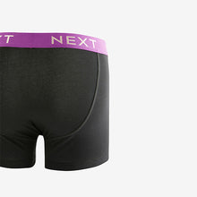 Load image into Gallery viewer, Black White Gold Waistband A-Front Boxers 8 Pack