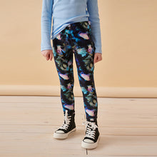 Load image into Gallery viewer, Blue Multi Printed Leggings (3-12yrs)