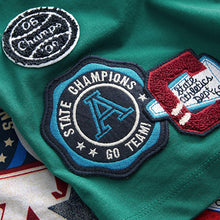 Load image into Gallery viewer, Blue/Green Varsity 2 Pack 100% Cotton Long Sleeve Pyjamas (5-12yrs)