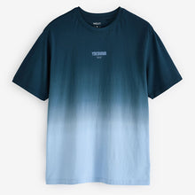 Load image into Gallery viewer, Navy Blue 100% Cotton Dip Dye T-Shirt