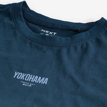 Load image into Gallery viewer, Navy Blue 100% Cotton Dip Dye T-Shirt