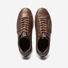Load image into Gallery viewer, Men's Sneakers with Brown Zipper