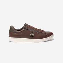 Load image into Gallery viewer, Men's Sneakers with Brown Zipper