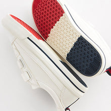 Load image into Gallery viewer, White Strap Touch Fastening Shoes (Older Boys)