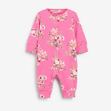Load image into Gallery viewer, Bright Floral Baby 5 Pack Printed Footless Sleepsuits (0mths-18mths)