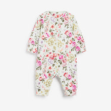 Load image into Gallery viewer, Bright Floral Baby 5 Pack Printed Footless Sleepsuits (0mths-18mths)