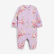 Load image into Gallery viewer, Bright Floral Baby 5 Pack Printed Footless Sleepsuits (0mths-18mths)