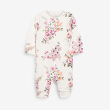 Load image into Gallery viewer, Bright Floral Baby 5 Pack Printed Footless Sleepsuits (0mths-18mths)