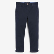 Load image into Gallery viewer, Navy Blue Skinny Fit Stretch Chino Trousers (3-12yrs)