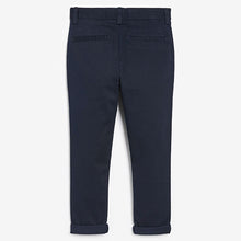 Load image into Gallery viewer, Navy Blue Skinny Fit Stretch Chino Trousers (3-12yrs)